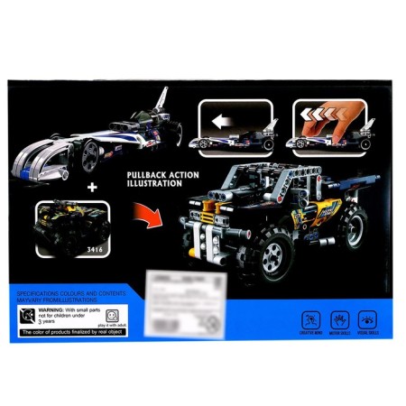 Designer with an inertial mechanism "Racing Sportser", 125 parts-5