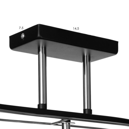 Chandelier 2773/3 E27 40W Black-chromium 52x20x15 cm Bayerlux-8