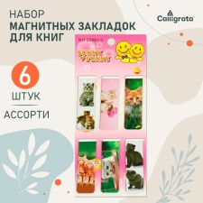 A set of magnetic bookmarks 6 pieces 