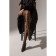 Teenage tights "large peas", black color, height 158-164 cm