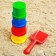 Set for playing the sand, Mix colors