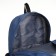 School backpack of textiles with a zipper, 2 departments, 3 pockets, blue color