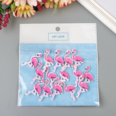 Decor for creativity "Flamingo" set of 15 pcs 3.2x1.5 cm-3