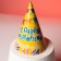 Paper cap “Happy Birthday”, candles and garlands, set of 6 pcs.