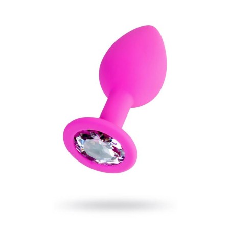Anal plug Brilliant, silicone, pink color, 7 cm, d = 2 cm