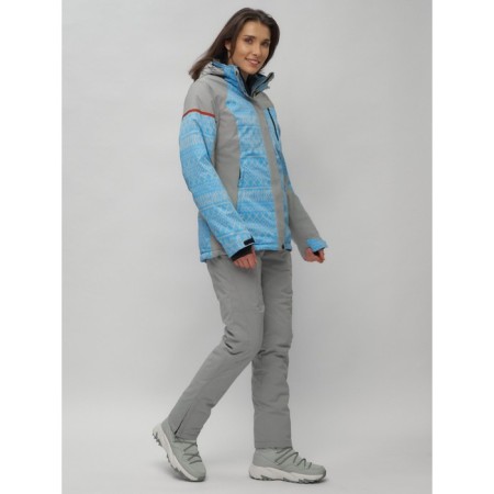 Ski suit female, size 42, blue color-23