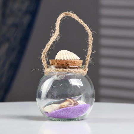 Souvenir in the bottle "shells" 7*7*6cm, mix-2