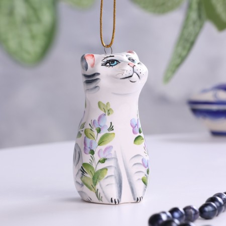 Сувенир "Котик", 8 см, майолика-4