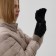 Women's gloves minku 22 cm black