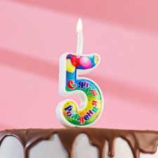 Candle for cake the number 