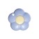 Chancellery knife 9 mm, plastic flower mix on a blister