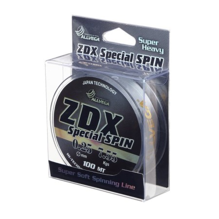 Flacks ALLVEGA ZDX SPECIAL Spin diameter 0.25 mm, test 7.55 kg, 100 m, transparent-1