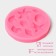 Mold Dolyana "Sea Stars", silicone, d = 8 cm, pink color