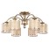 Ceiling lamp 40W, 6HE14, 30.9x73 cm, matte gold