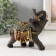 Polystone souvenir "Dark Elephant in Red Popone" MIX 12x6x12 cm