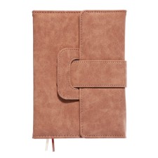 Leduced Diary A5, 160 sheets, Devente.Jesse, firm cover of artificial suede with foam, lies, cream block 70 g/m2, beige block