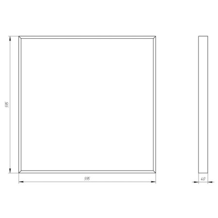 Light LED era SPO-9, 595x595x40 mm, IP20, 32W, 3360LM, 6500K, white-2