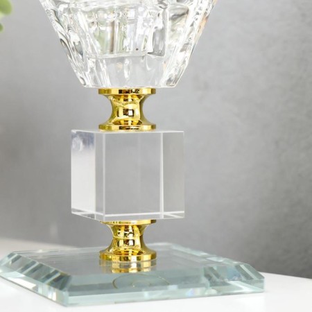 Glass Glass for 1 candle "Crystal Cube" 11.5x6.5x6.5 cm-2