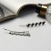 Invisibility for hair "Annabelle" (set 2 pcs) heart black, 6.5 cm, silver