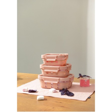 Container for baking, storage and carrying of products in the Smart Solutions cover, beige color, 370 ml-16