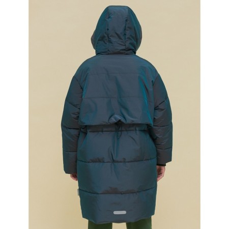 Coat for girls, height 110 cm, black color-15