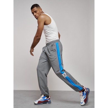 Sports male pants, size 48, gray color-1