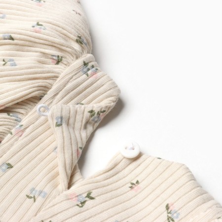 Dress with DL. Sleeve crumb I Wildflowers, height 80-86 cm, beige-9