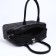 Sakvyazh Bag "Golden Rain" with lightning, external pocket, long belt, dark gray color