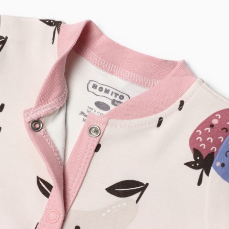Combineson children, cream color/fruits, height 80 cm-1