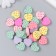 Beads for creativity wood "hearts in peas" set of 20 g 1.8x1.8 cm