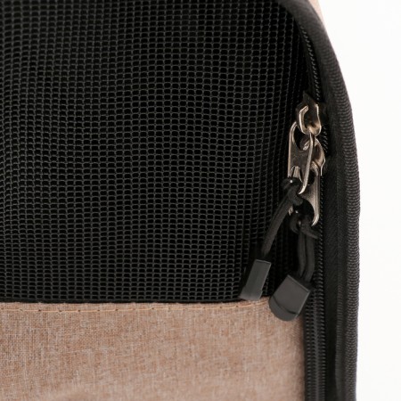 Overnight bag with organizer and porthole, 43 x 24 x 28 cm, beige-10