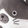 Soft toy "cat", gray color, 45 cm