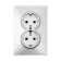Double Tot Elegant, 16 a, hidden, with salary, silver
