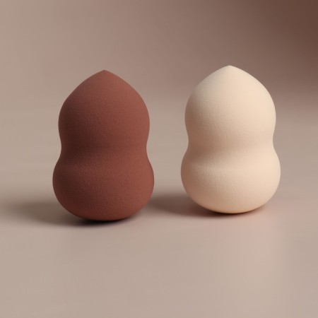 Makeup sponge "Amphora", 6 × 4 cm, increases when getting wet, color mix-4