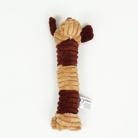 Textile toy "dog", 24 x 8 cm, brown-2