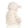 Soft Gulliver toy "lamb elf", white color, 28 cm