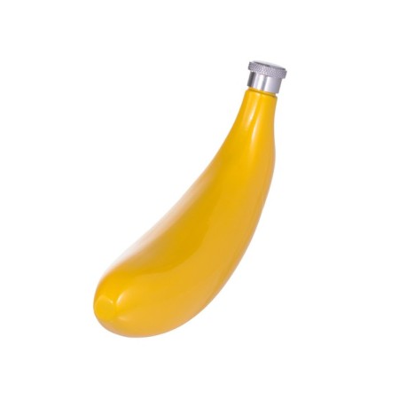 Banana alcohol flask, stainless steel, gift, 120 ml, 4 oz-2