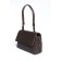Bag Cross-Body women, genuine leather, ludor dark brown, 27x12x18 cm