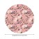 Tables on the table “Flower picture”, round, oxford, elastic band, size 120x120 cm, diameter 75-100 cm