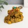 NECKE Bronze "Toad on coins with a bowl" 7 x 6 x 5 cm
