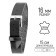 Watch strap, female, 16 mm, length 15 cm, genuine leather, black