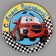 Disposable paper plate "Happy Birthday" machine (18 cm)