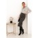 Female skirt, size 46, gray color