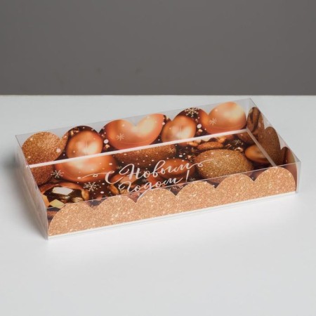 Box for confectionery products with PVC “Everything will work out”, 10.5 x 21 x 3 cm, New Year-1