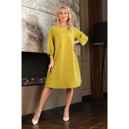 Female dress, size 48, lime color-4