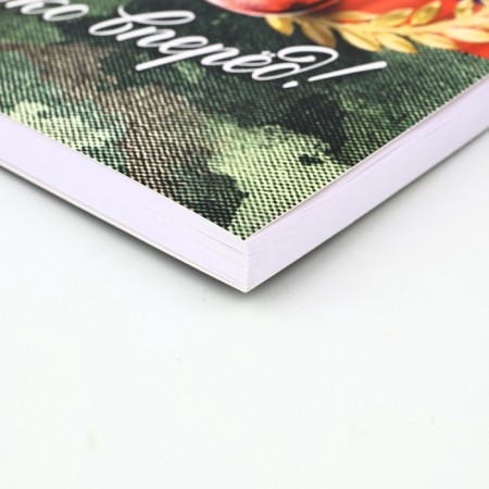 Gift set "since February 23. Strong spirit" A5 diary, 80 sheets, stickers and pen-2