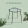 Builder, d = 64 cm, h = 50 cm, leg d = 2 cm, plastic, black, "currant"