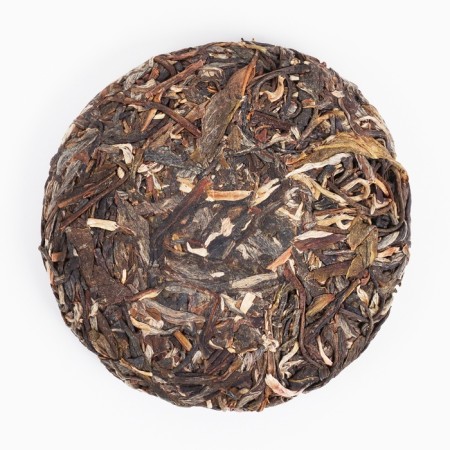 Chinese sustained tea Green Shen Puer "Mengka Laosha", 2022, 100 g, Yunnan-1