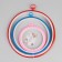 Schools for embroidery with a suspension, d = 11/17/21 cm, 3 pcs, color colorful color