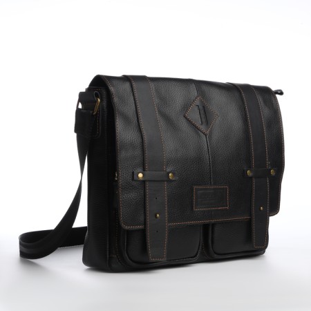 Male bag, xl zolo, black color-1